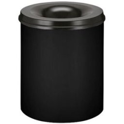 Brandsäker Soptunna, 80 l, H 550 mm, svart
