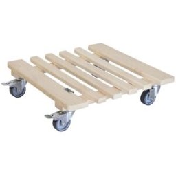 Blomvagn Trä Piano Wagner, lastkapacitet 200 kg, LxB 380 x 380 mm, nat