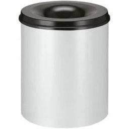 Brandsäker Soptunna, 80 l, H 550 mm, ljusgrå