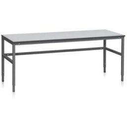Arbetsbord Embla, LxB 2000x800 mm, max 300 kg, grå laminat
