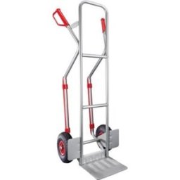 Pirra i aluminium Sadie, modell XL: stor lastplatta och glidskena, med