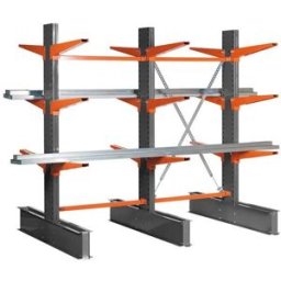 Grenställ dubbelsidigt Anzel 3 pelare, H 2500 mm, arm 1000 mm, 8800 kg