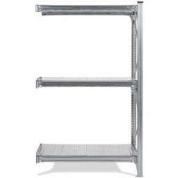 Lagerhylla Maxi, utbyggnad, BxDxH 1220x1200x2000, galvade hyllplan