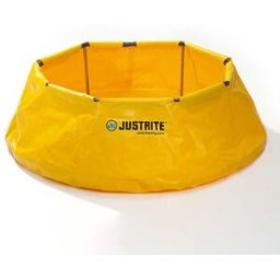 Spilltråg uppfällbar Justrite, Ø 1295 mm, volym 250 liter