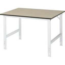 Arbetsbord Rickard, stativ 60 x 30 mm, MDF-skiva, BxD 1250 x 1000 mm,
