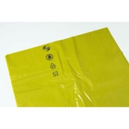Avfallssäckar av polyeten, 120 l, LxBxH 700 x 250 x 1200 mm, 50 µm, gu