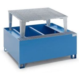 Uppsamlingskärl Rufus, för 1 x 1000 l-containertank, pulverlackerad, b