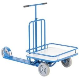 Sparkcykel med flak, blå