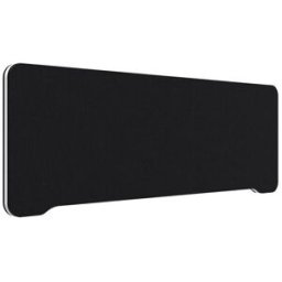 Edge bordsskärm 1200x400 mm, toppmonterad, svart, vit