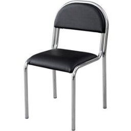 Konferensstol Lonett, svart galon/krom