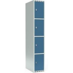 Elevskåp Fydor SMG, BxDxH 300x550x1752 mm, 4 dörrar i 1 skåp, plant ta