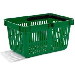 Kundkorg Bolmen, 27 liter, grön, 22-pack