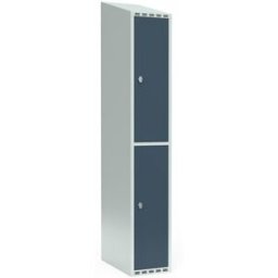 Klädskåp Fydor SMG, 300x 550x1900 mm, 2 dörrar i 1 skåp , sluttande ta