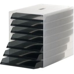 Blankettbox Idealbox 7-fack, transparent