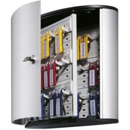 Nyckelskåp aluminium 36 krok, 280x300x120 mm