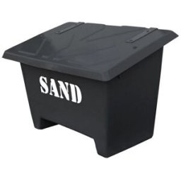 Gatusandlåda Kiruna, 250 l, svart, LxBxH 1010x630x670 mm