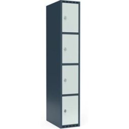 Elevskåp Fydor SMG, BxDxH 300x550x1752 mm, 4 dörrar i 1 skåp, plant ta