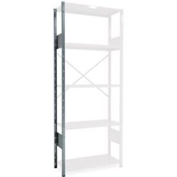 Lagerhylla Hyllgavelstege, öppen, DxH 400x2500, galv