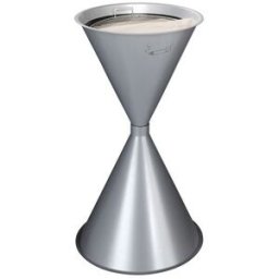 Golvaskkopp med kägelform, från 2 st, H 730 mm, Ø 400 mm, silver