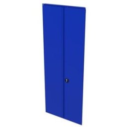 Pardörr med lås till Lagerhylla, BxH 930x2500, blå