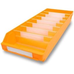 Lagerlåda Stemo 600x240x95 mm, 15-pack, gul