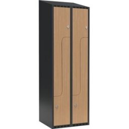 Z-skåp Fydor SMZ, 600x550x1900 mm, 4 dörrar i 2 skåp, sluttande tak, a