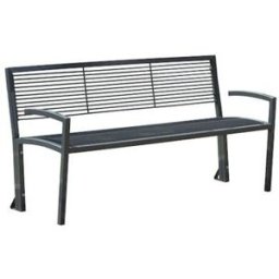 Parkbänk Meja, liknar gjutjärn, LxBxH 1500 x 555 x 780 mm