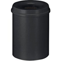Brandsäker Soptunna, 15 l, H 360 mm, svart