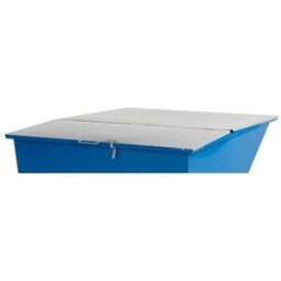 Plant lock till Tippcontainer Argos 2500 L, LxBxH 2095x1580x30 mm, grå