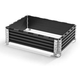 Pallkrage av plast, LxB 800x600 mm, 4 gångjärn, 2 st/fp, 5-9 fp
