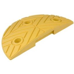 Farthinder Tilak, gummi, ändbit, LxBxH 250x420x50 mm, gul