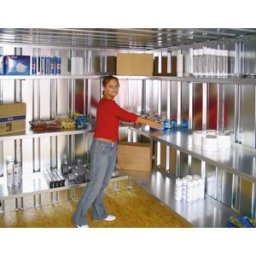 Hyllsystem till Förrådscontainer Totak, BxD 2000x420 mm