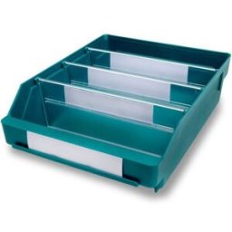 Lagerlåda Stemo 300x240x95 mm, 15-pack, grön