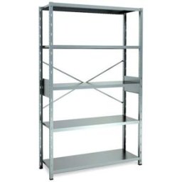 Lagerhylla Galvaniserad, grund, BxDxH 1290x400x1960, öppen