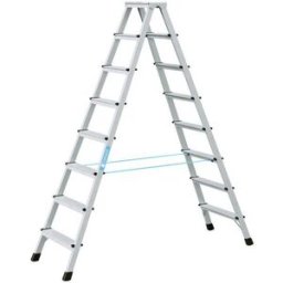 Dubbelsidig trappstege Torleif, kan användas från båda sidor, 2 x 8 st