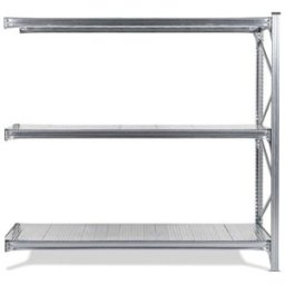 Lagerhylla Maxi, utbyggnad, BxDxH 2120x600x2000, galvade hyllplan