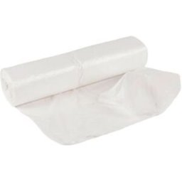 Soppåse för papperskorg, 40 liter, vit, 550x800 mm, 35my