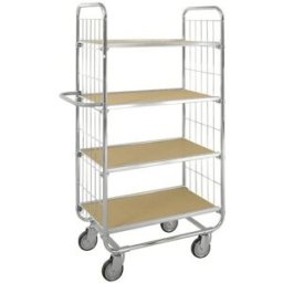 Hyllvagn Ven, ESD, LxBxH 815x470x1590 mm, 4 hyllplan