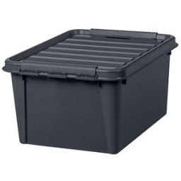 Plastlåda med lock Smartstore Recycled, LxBxH 500x390x260 mm, 31 liter