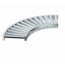 Rullbana Sif svängd 90°, 830x300 mm, stålrullar