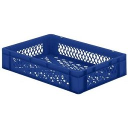 Plastback Teff med perforerad sida och botten, LxBxH 600x400x120 mm, b