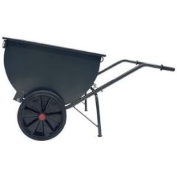 Skottkärra, tippbar Hilda, massivgummi, LxH 1450 x 850 mm, 150 l