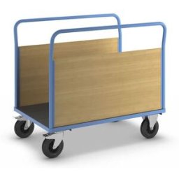 Plattformsvagn Line, med 2 höga långsidor, LxB 1250 x 800 mm, massivgu