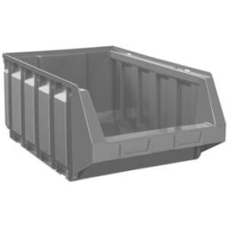 Modulback Durum, LxBxH 705 x 440 x 297 mm, grå, 4-pack
