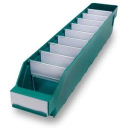 Lagerlåda Stemo 500x90x95 mm, 40-pack, grön