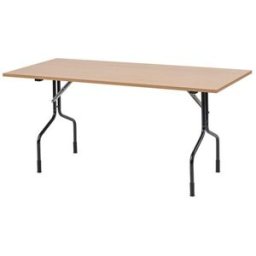 Fällbart bord Bruno 1200x700 mm, svart/bok