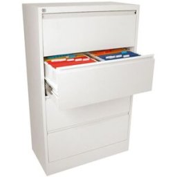 Hängmappskåp 1320x802x425 mm 4 lådor, vitt