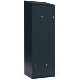 Z-skåp Fydor SMZ, 600x550x1900 mm, 4 dörrar i 2 skåp, sluttande tak, a