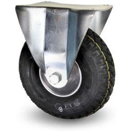 Industrihjul av gummi, punkteringsfritt, ØxB 260x85 mm, fast hjul