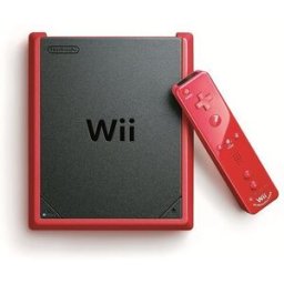 Nintendo Wii Mini Nunchuck Fjärrkontroll röd/svart